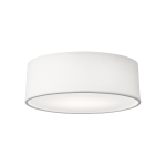 D'Lite Ceiling Light Lunelle 30cm Textile White | Suitable for 2x E27 