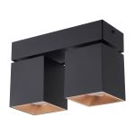 D'Lite Ceiling Light Kubo Aluminium Black | IP20 - Suitable for 2x GU10 