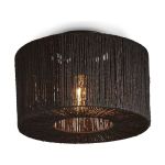 Good&Mojo Ceiling Light Iguazu Jute Black | Suitable for 1x E27 