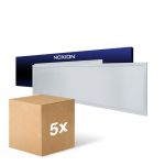 Multipack 5x Noxion LED Panel Ecowhite V4.0 28W 3400lm - 840 Cool White | 120x30cm - UGR <19 - Philips driver