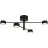 Nordlux Clyde Ceiling Light 4-Rail Metal Black 14W 1100lm - 827 Extra Warm White | 3-Step Dimmable
