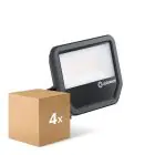 Multipack 4x Ledvance LED Floodlight Aluminium Black 41W 6000lm 100D - 840 Cool White | IP66 - Symmetrical